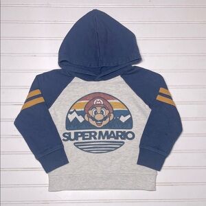 SONOMO VGUC Super Mario Color Block Hoodie Sweatshirt